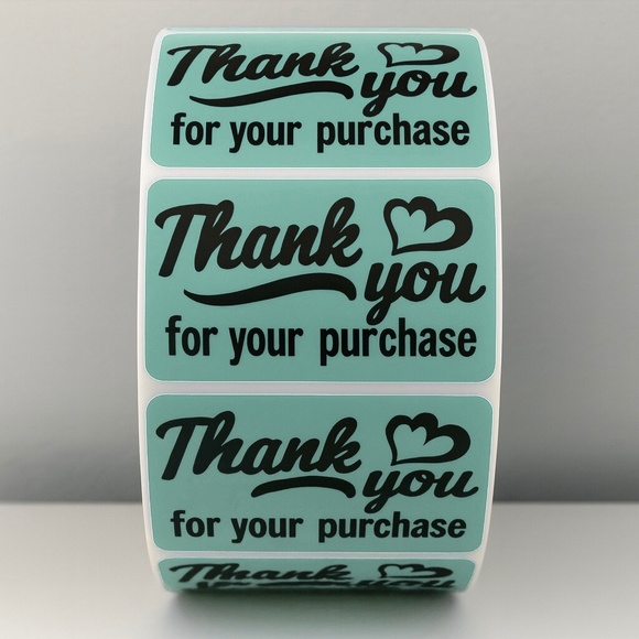💗 Pink Thank You Stickers– 2x1” Cute Labels for Packages & Small Business 100 - Picture 7 of 10